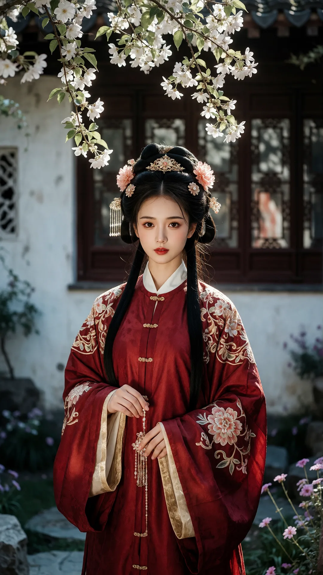 画面风格：东方古典唯美写真风格，高清晰度与高分辨率呈现，光影过渡